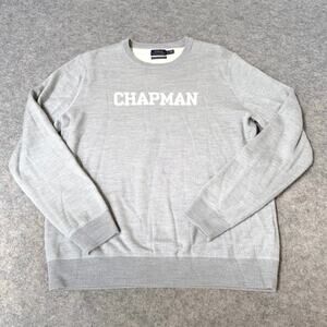 Polo Ralph Lauren Vintage 100% Merino Wool Gray Sweater Chapman 2005 Size L